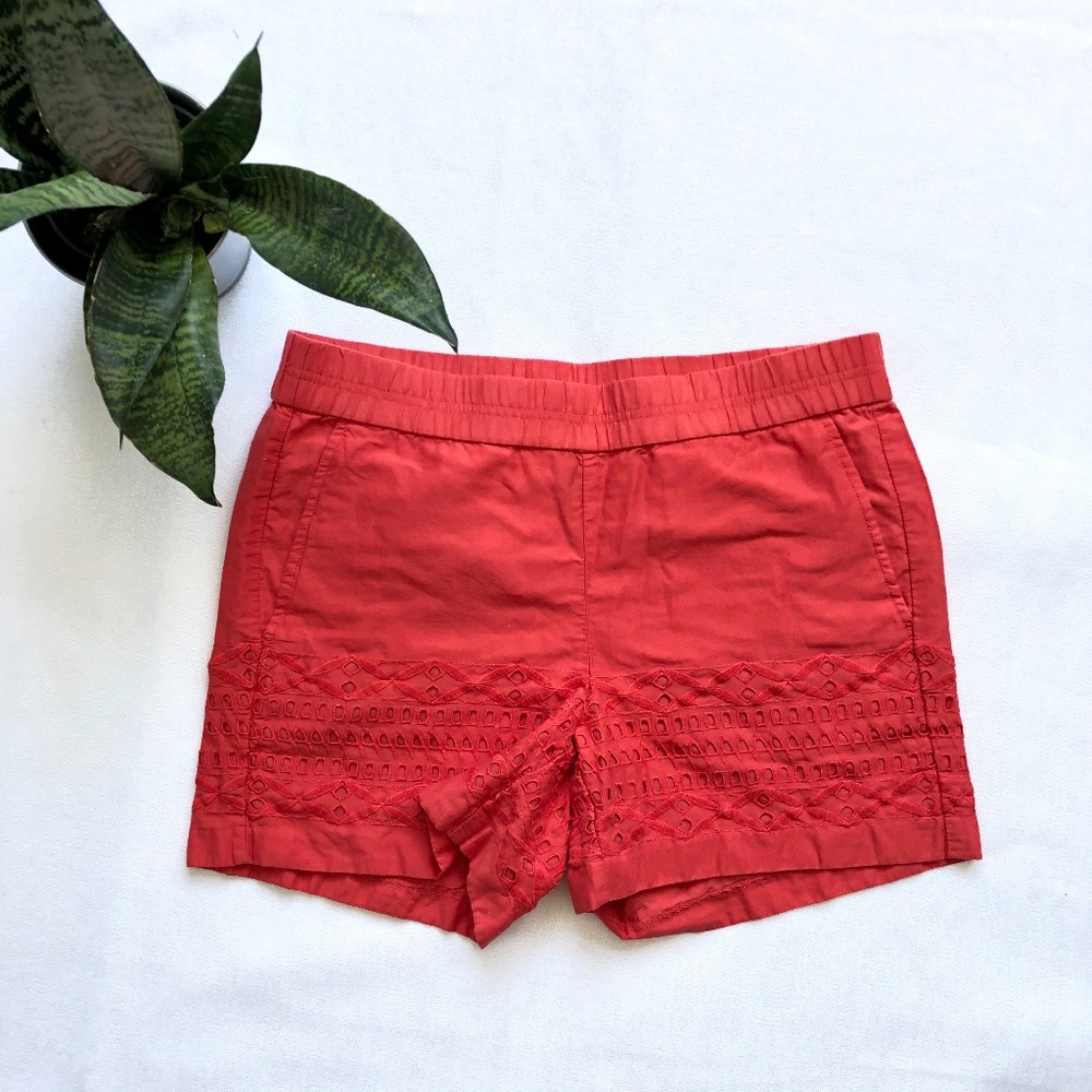 J. Crew Eyelet High Waisted Shorts